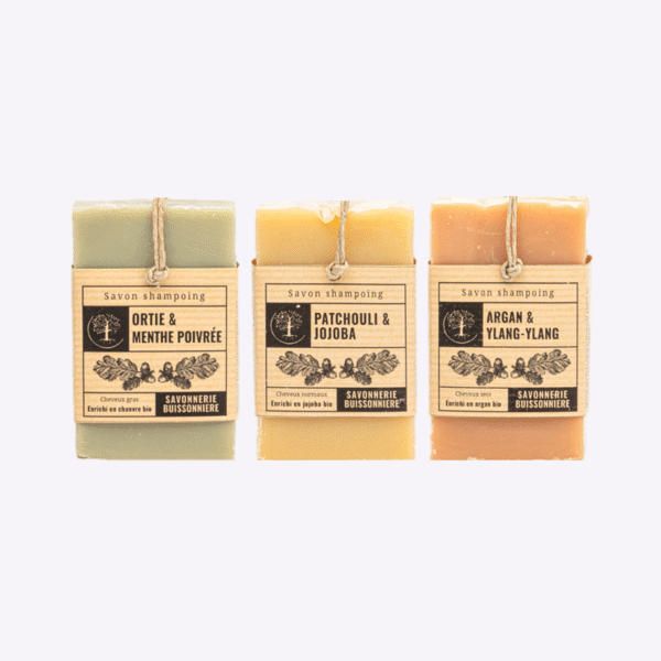 Trio shampoings BIO Savonnerie Buissonnière