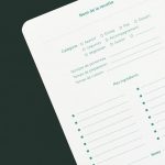 Aperçu de l'intérieur d'un Carnet de recettes de la marque Les Editions du Paon