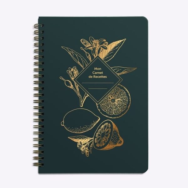 Carnet de recettes Lemonade vert sapin de la marque Les Editions du Paon