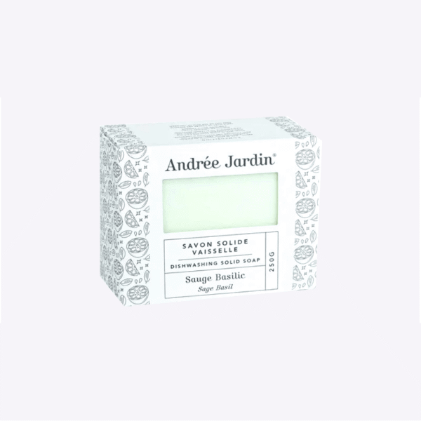 Savon vaisselle solide Sauge Basilic Andrée Jardin