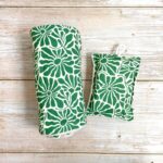Duo essuie-tout lavable artisanal et éponge lavable