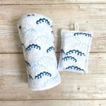 Duo essuie-tout lavable artisanal et éponge lavable