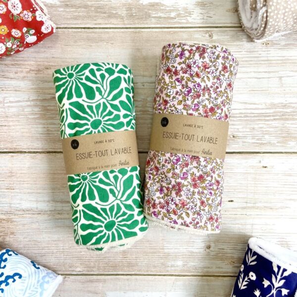 Essuie-tout lavable artisanal