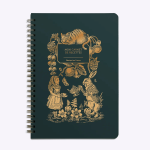 Carnet de recettes Wonderland vert sapin de la marque Les Editions du Paon
