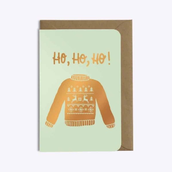 Carte de Noël modèle Ho, Ho, Ho de la marque Les Editions du Paon