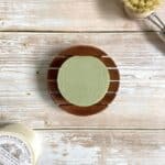 Porte-savon rond en bois d’Acajou